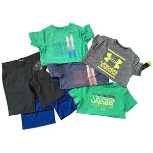 Under Armour Hurley Boys Large Size 14 T-shirts Shorts Athletic Lot 6 Some NWT